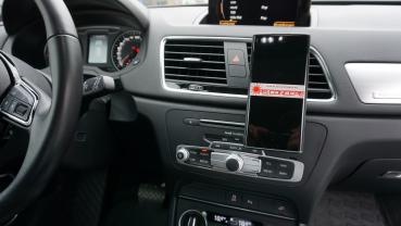 Preview: RS-Mount, fahrzeugspezifischer Handyhalter passend für Audi Q3 8U Baujahr 2011-2018, Made in Germany